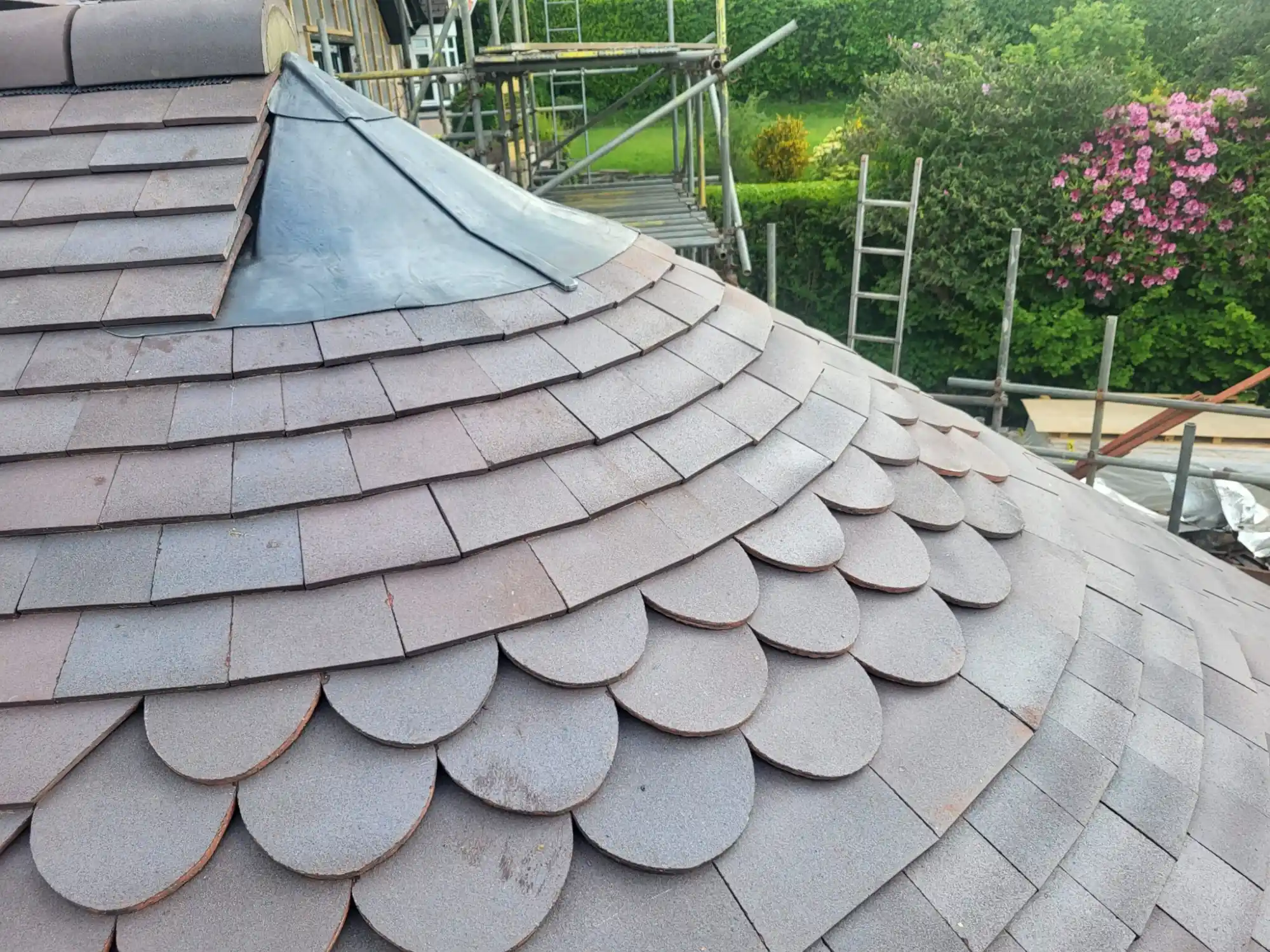 conical slate roof