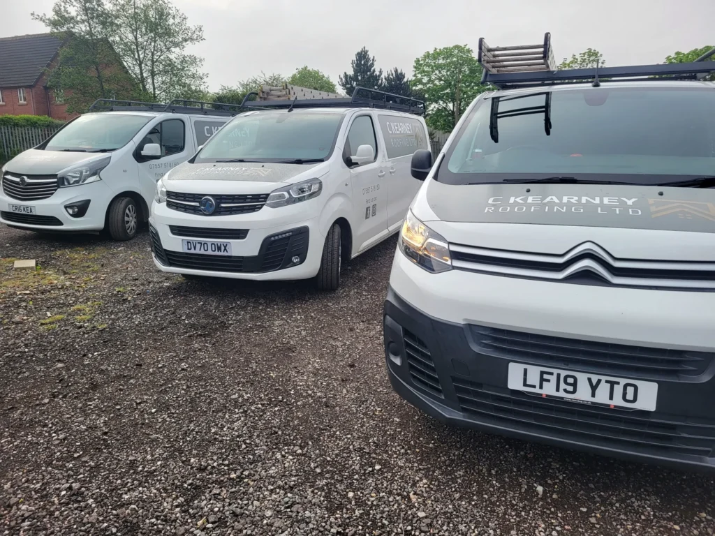 c-kearney-roofing-west-midlands-service-vans